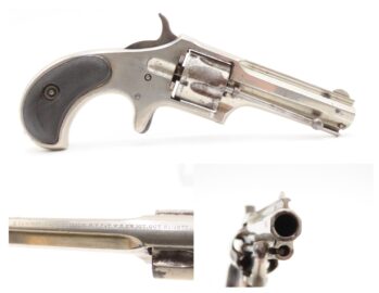 SCARCE Antique REMINGTON SMOOT New Model No. 2 .32 RF Revolver NICKEL PLATE One of Only 3,000 SELF DEFENSE POCKET Revolvers