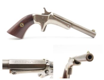 Antique J. STEVENS & CO. “Old Model” TIP UP .22 Single Shot POCKET Pistol   Late CIVIL WAR Era SELF DEFENSE Pistol