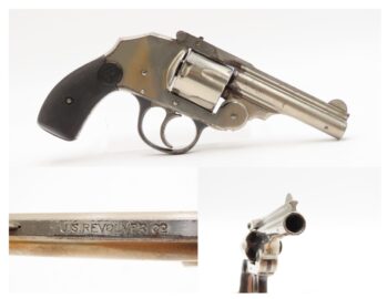 U.S. REVOLVER CO. .38 S&W Top Break HAMMERLESS Double Action C&R Revolver   ROARING TWENTIES Era Revolver Made by IVER JOHNSON