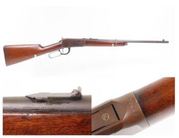 1905 mfr. WINCHESTER Model 1894 .32 WS Lever Action SADDLE RING CARBINE C&R John Moses Browning Design 20” ½ Magazine, Shotgun Butt