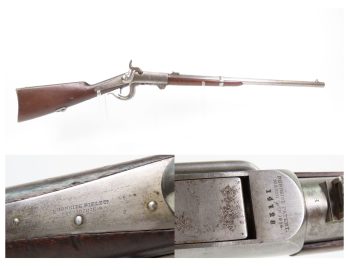 CIVIL WAR Antique U.S. BURNSIDE Percussion SADDLE RING CAVALRY CARBINE .54 RHODE ISLAND Manufactured CAVALRY BREECH LOADER