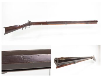 Antique W.L. HUDSON Back Action CINCINNATI .48 Percussion HOMESTEAD Rifle ANTEBELLUM Game Getting Rifle by WELSH GUNMAKER