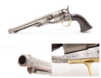 c1861 mfr. CIVIL WAR Antique COLT U.S. Model 1860 .44 4-SCREW ARMY Revolver  Most Issued Revolver for the Union