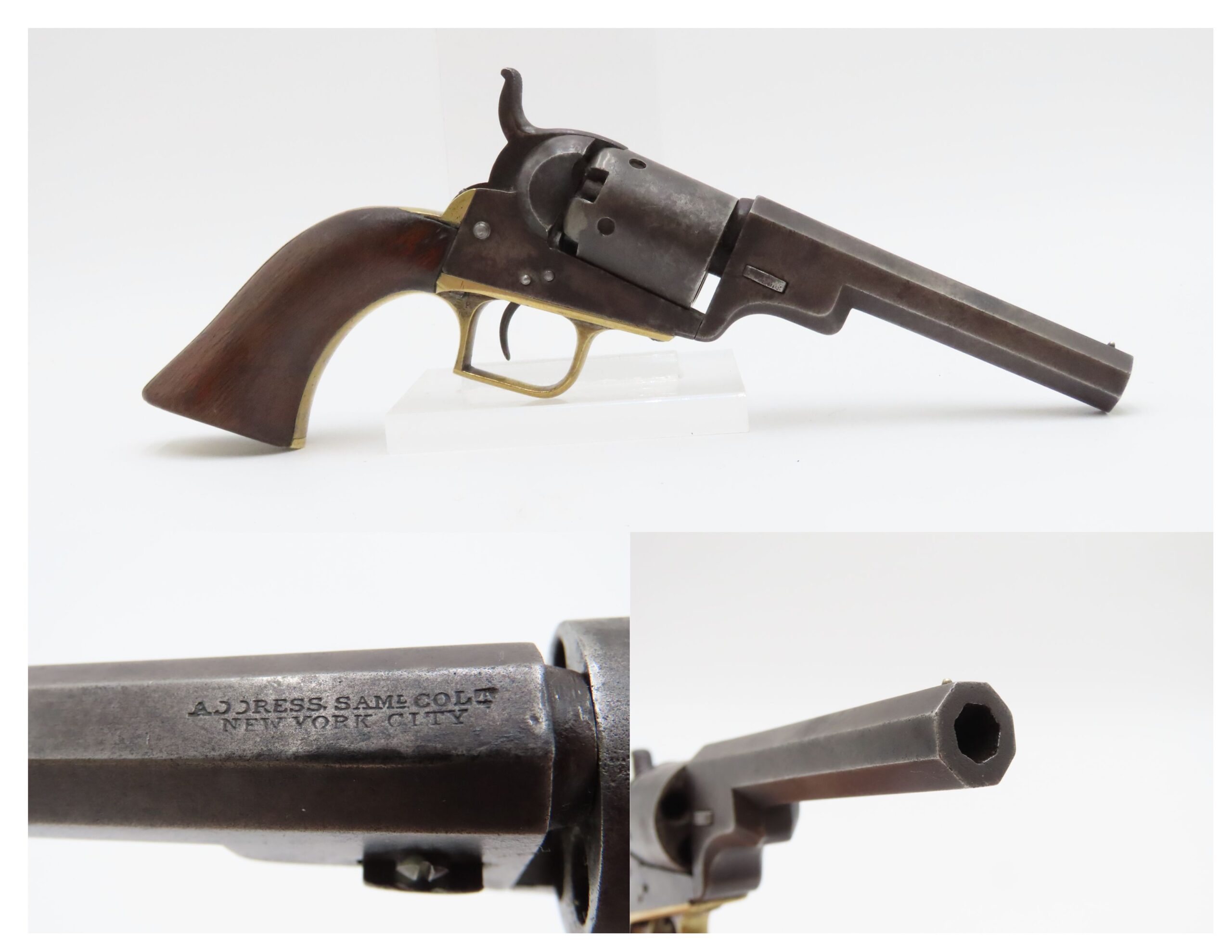 GOLD RUSH Era Antique COLT M1848 “BABY DRAGOON” Percussion POCKET Revolver EARLY PRODUCTION Known as the “GAMBLER’S FIFTH ACE”