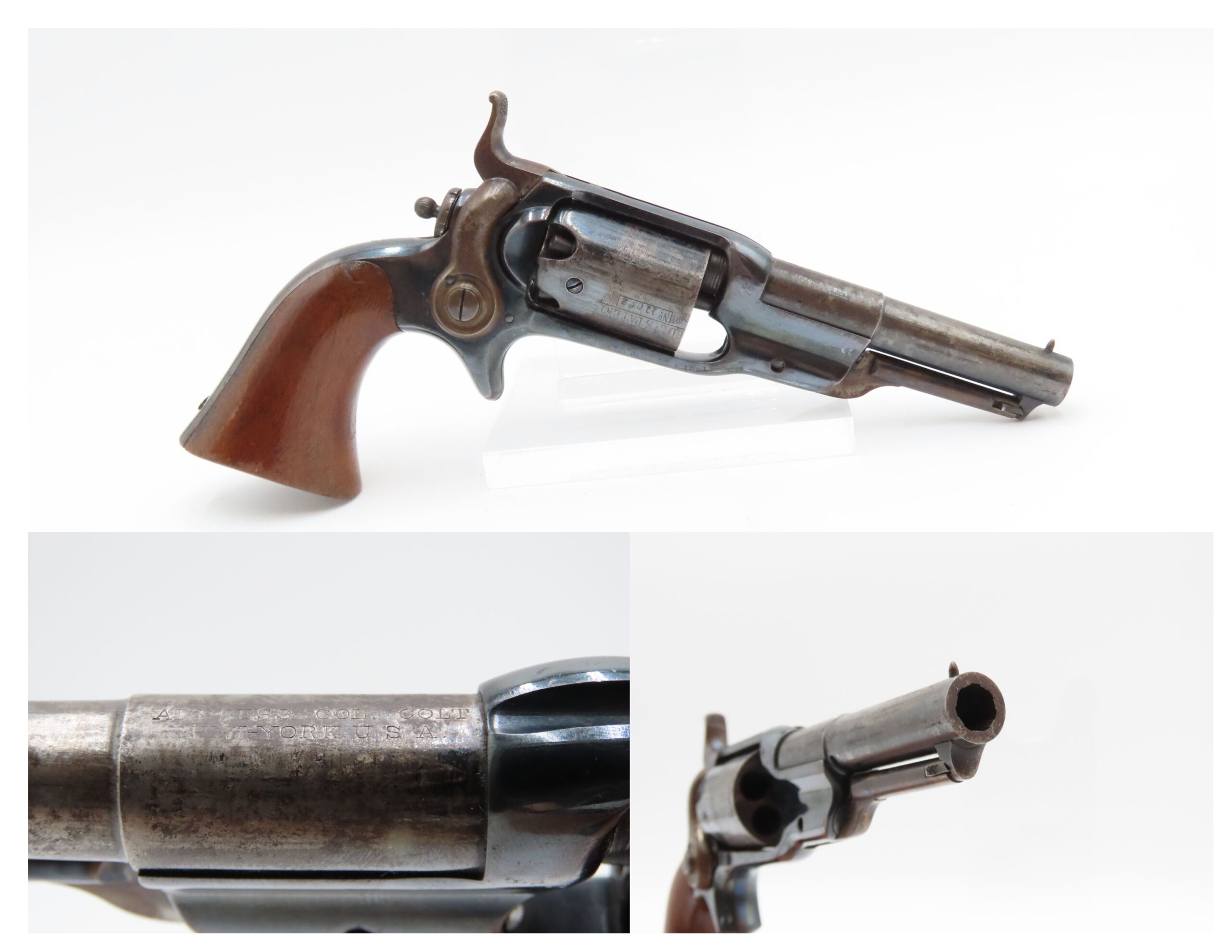 NICE Antique Post-CIVIL WAR COLT M1855 ROOT Sidehammer .31 POCKET