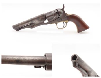 Early CIVIL WAR Era 1861 Antique COLT M1862 .36 Percussion POLICE Revolver FIRST YEAR PRODUCTION