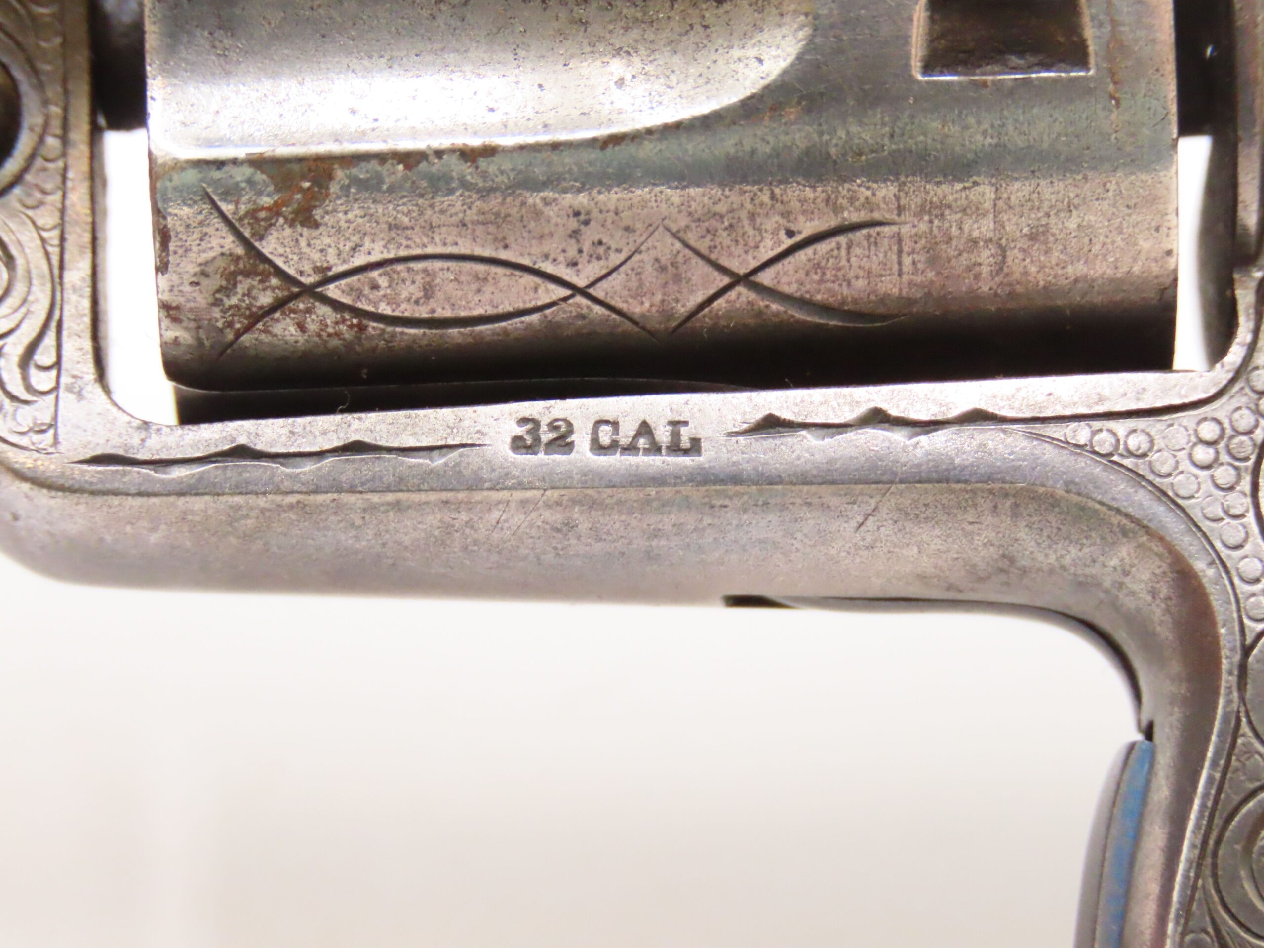 ENGRAVED, SILVER PLATED Antique COLT NEW LINE .32 RF Revolver PEARL GRIP 1874 Mfr. “GILDED AGE” Sidearm - Image 7