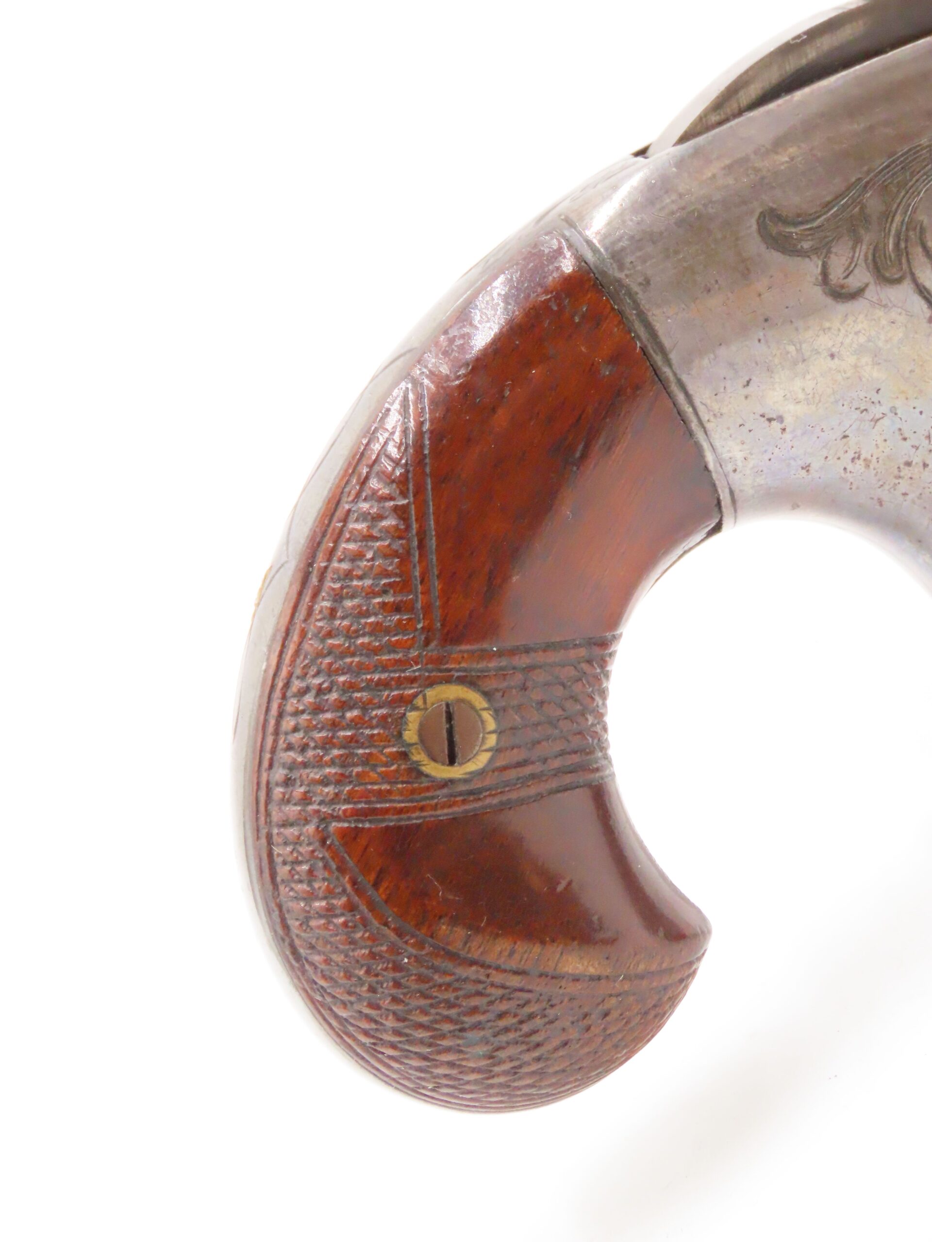 RARE Antique NATIONAL ARMS No. 2 .41 RF Derringer Post-CIVIL WAR WILD WEST Nicely Engraved SWIVEL BARREL Pre-Colt Pistol - Image 16