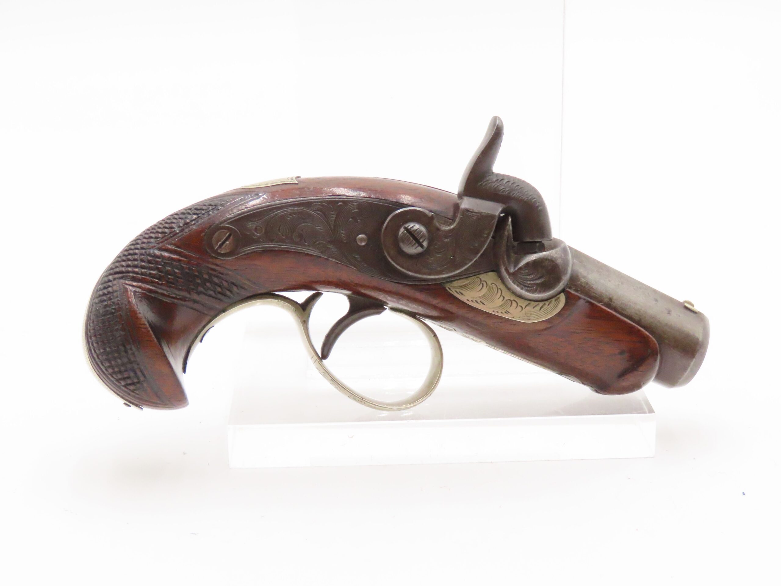 1850s PHILADELPHIA, PA Antique J.E. EVANS “PEANUT” DERINGER Pistol .44 cal. Period Copy of Henry Deringer’s Famous Pistol - Image 3