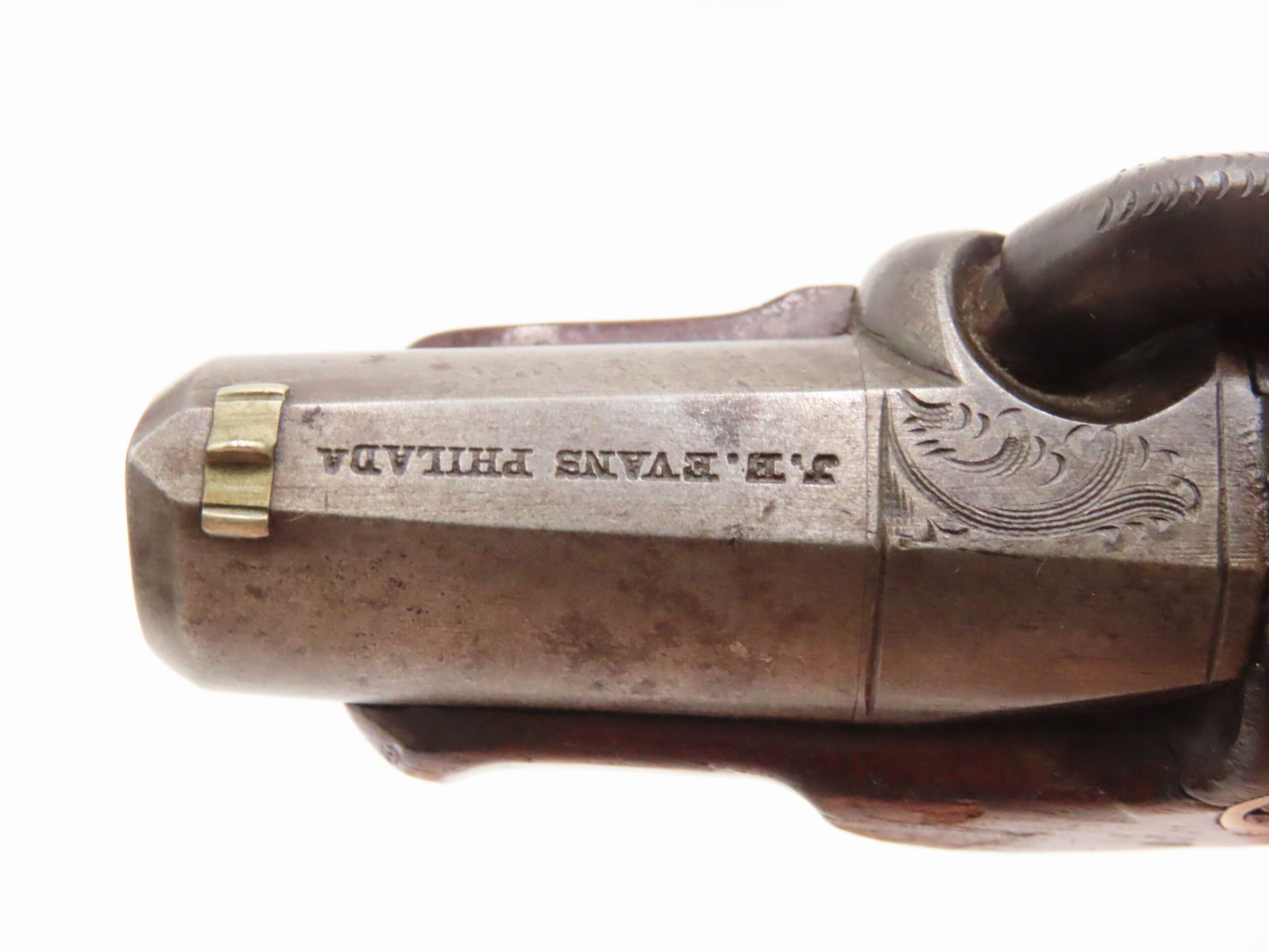 1850s PHILADELPHIA, PA Antique J.E. EVANS “PEANUT” DERINGER Pistol .44 cal. Period Copy of Henry Deringer’s Famous Pistol - Image 10