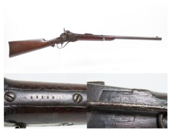 Antique U.S. SHARPS New Model 1865 Cartridge Conversion SADDLE RING Carbine CIVIL WAR/WILD WEST US Contract MILITARY LONGARM
