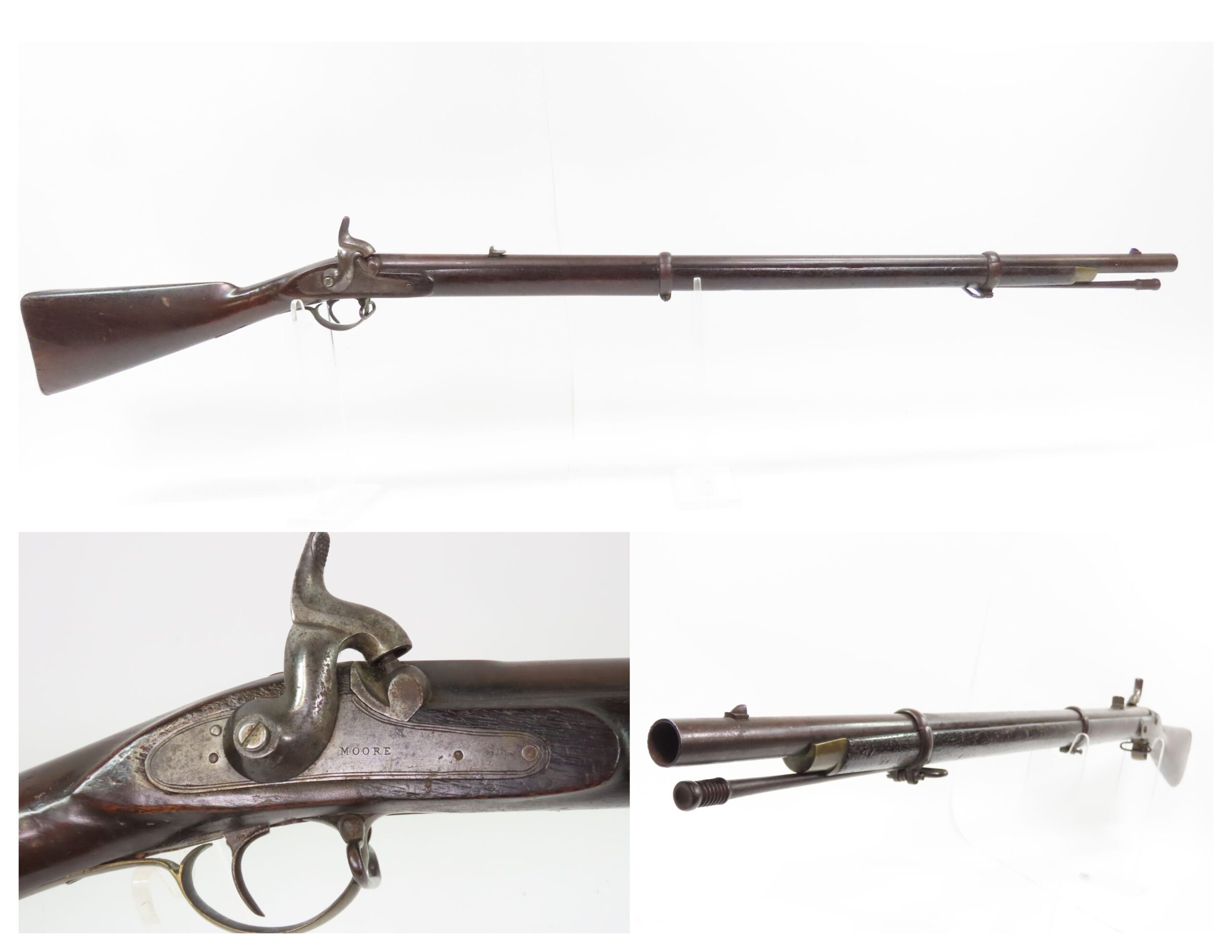 CIVIL WAR Era J.P. MOORE & Sons P1853 SHORT ENFIELD Percussion Rifle-Musket Sub-Contractor for the Colt Firearms Company