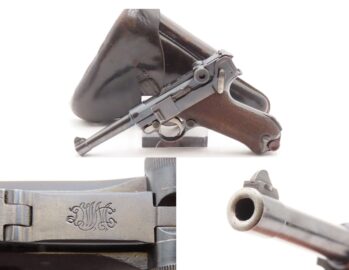 DWM BLANK CHAMBER 7.65mm Semi-Auto P.08 German POLICE LUGER C&R w/HOLSTER   1930-34 Mfg. “CROWN/N” Proofed w/HOLSTER Pre-WWII
