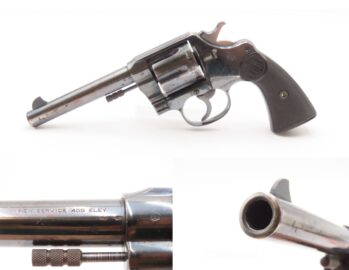 1914 mfr. COLT NEW SERVICE .455 ELEY Double Action C&R 6-SHOT Revolver WWI  BRITISH PROOFED GREAT WAR SIDEARM