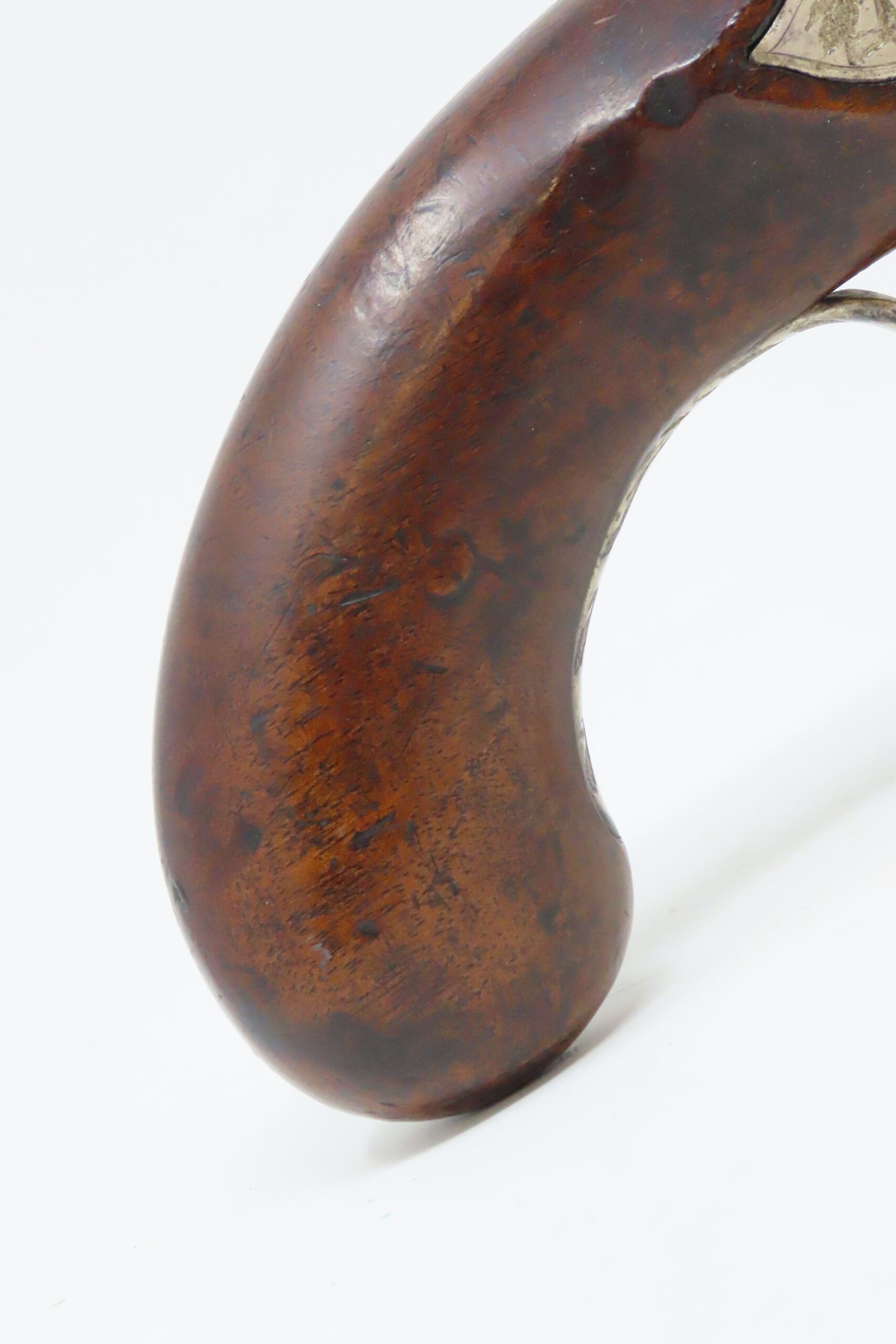 RULE BRITANNIA! ADMIRAL HOWE British FLINTLOCK Pistol by ELLIS .62 Antique Ornately Engraved London Sidearm Late-18th Century - Image 4