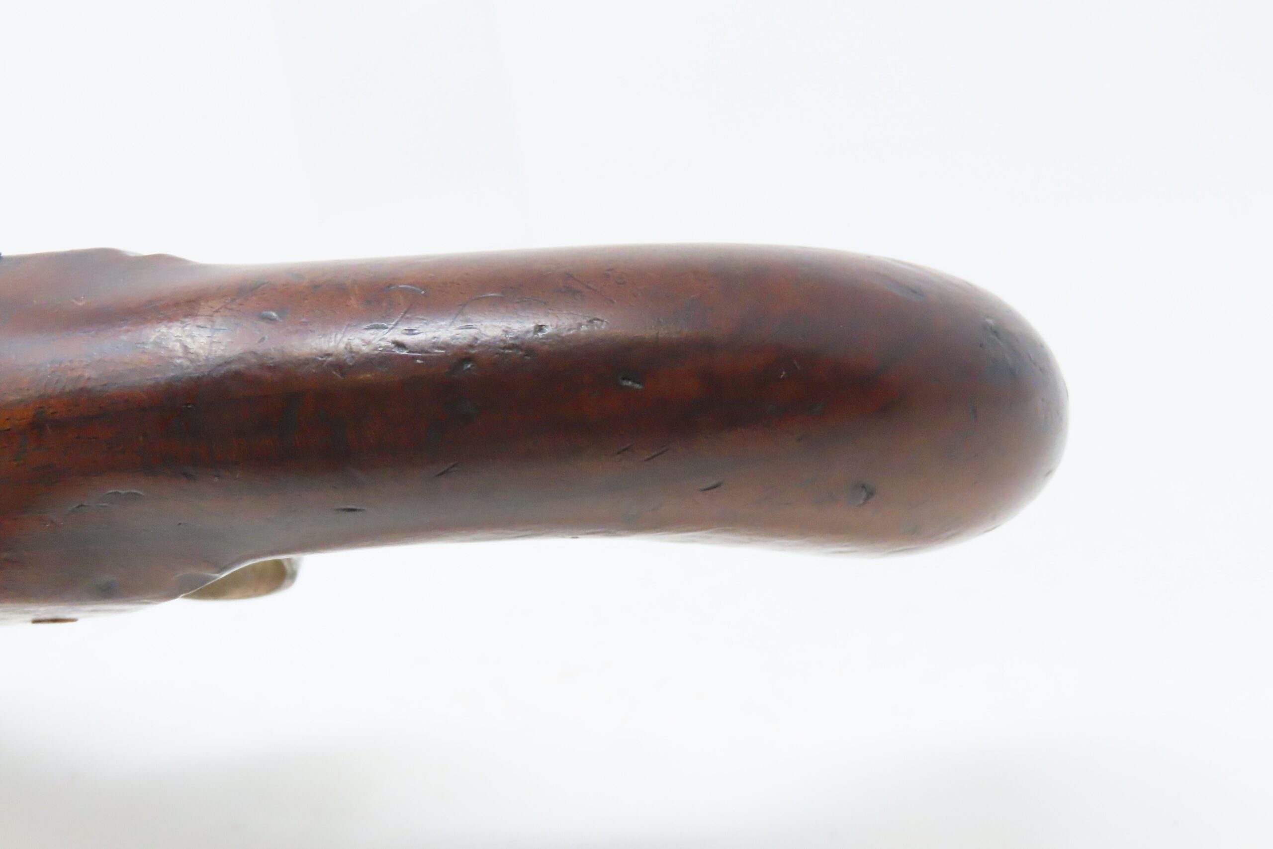 RULE BRITANNIA! ADMIRAL HOWE British FLINTLOCK Pistol by ELLIS .62 Antique Ornately Engraved London Sidearm Late-18th Century - Image 8
