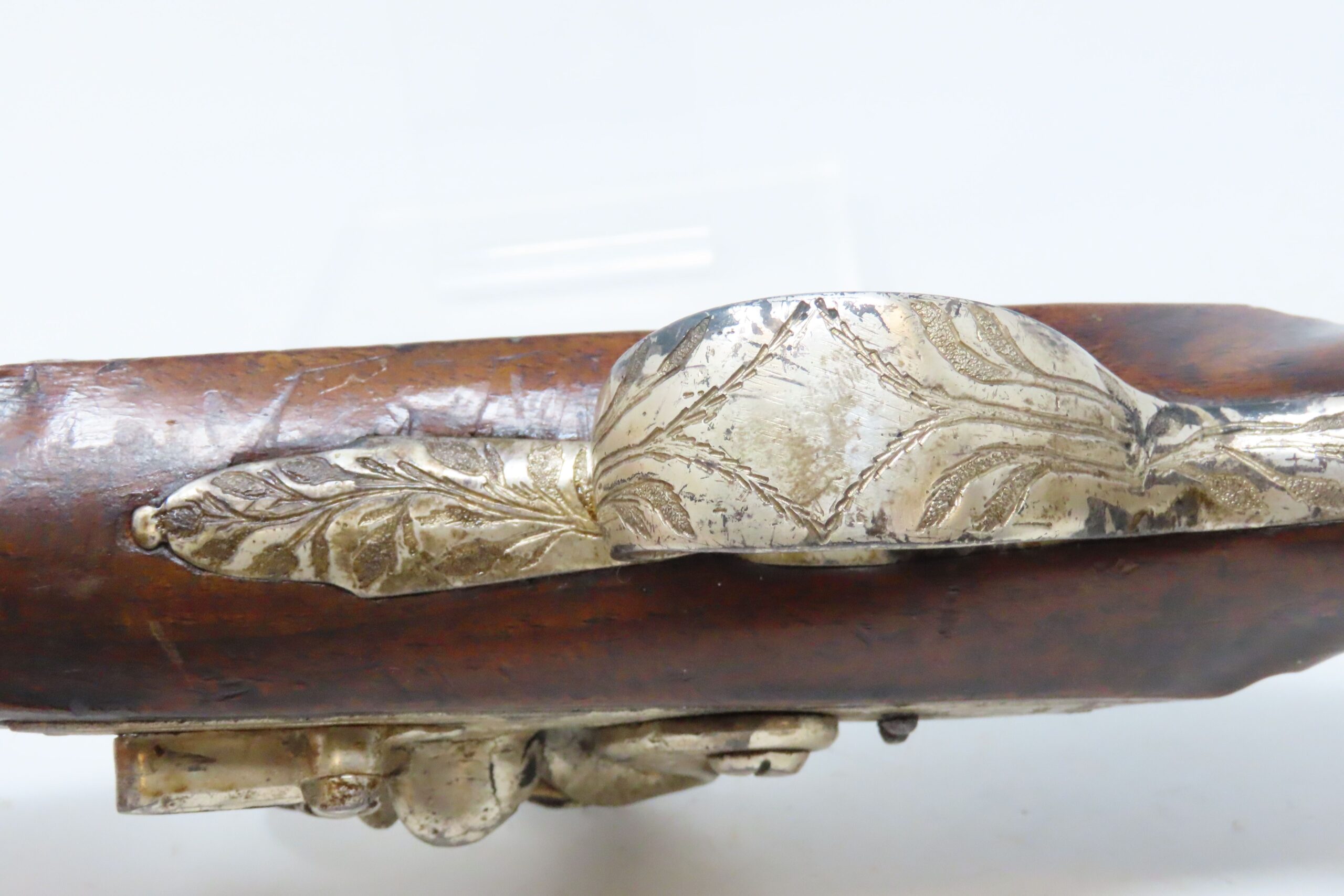 RULE BRITANNIA! ADMIRAL HOWE British FLINTLOCK Pistol by ELLIS .62 Antique Ornately Engraved London Sidearm Late-18th Century - Image 13