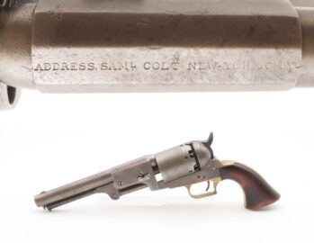 RARE Antique US COLT Second Contract FLUCK DRAGOON .44 Percussion Revolver One of the Few Replacements for Colt Walkers!