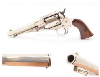 NICE 1870s Antique REMINGTON “New Model” POLICE .38 RF CONVERSION Revolver  Factory Converted to .38 Rimfire Cartridge