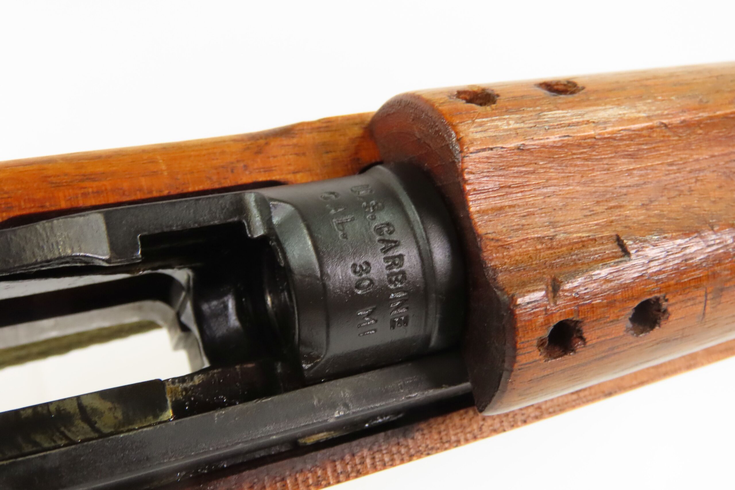 WORLD WAR II Era U.S. INLAND M1 Carbine SEMI-AUTOMATIC Light Rifle WWII C&R GENERAL MOTORS mfg. w/CANVAS WEB SLING and OILER - Image 14
