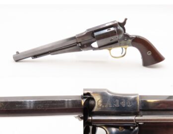 Rare GREAT CHICAGO FIRE CITIZENS ASSOCIATION Antique Remington Martial .46 REMINGTON IMPROVED .46 RF New Model Army Revolver