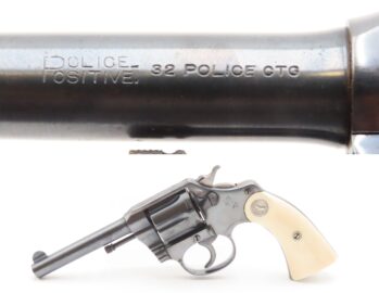 LETTERED Double Action COLT POLICE POSITIVE .32 Revolver C&R w/IVORY GRIPS Colt’s Widely Produced Police Revolver Design