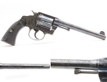 Factory Engraved COLT POLICE POSITIVE .38 Special SELF DEFENSE Revolver C&R Colt’s Long Standing DOUBLE ACTION Revolver Design