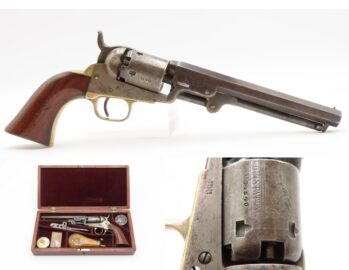 Nice CASED Pre-CIVIL WAR Antique COLT M1849 .31 Percussion POCKET Revolver  1853 Mfg. WILD WEST Six-Shooter w/ACCESSORIES
