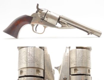 Antique COLT M1862 POCKET NAVY .38 RF Conversion w/SHARP CYLINDER SCENE CLASSIC COLT Revolver Chambered in .38 RIMFIRE