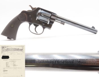 LETTERED 1903 mfr. COLT “NEW SERVICE” .44 Russian DA SIX-SHOT Revolver C&R  DESIRABLE SCARCE CALIBER Large Frame Revolver