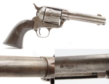 1897 mfg. Antique COLT “PEACEMAKER” Single Action Army .38-40 WCF Revolver  CLASSIC Late 19th Century .38 WCF Colt 6-Shooter