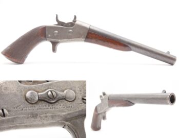 Antique Commercial REMINGTON M1865 NAVY Rolling Block ANCHOR MARKED Pistol VERY SCARCE! 1 of 500 Manufactured 1866-1870 Here Ancestry Guns presents a Scarce Antique Remington Commercial Model