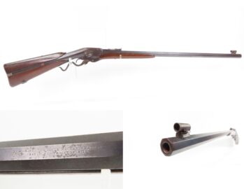 1877-79 mfg. Antique EVANS “NEW MODEL” .44 Lever Action REPEATING Rifle SCARCE Maine 28-Round Repeater BUFFALO BILL CODY