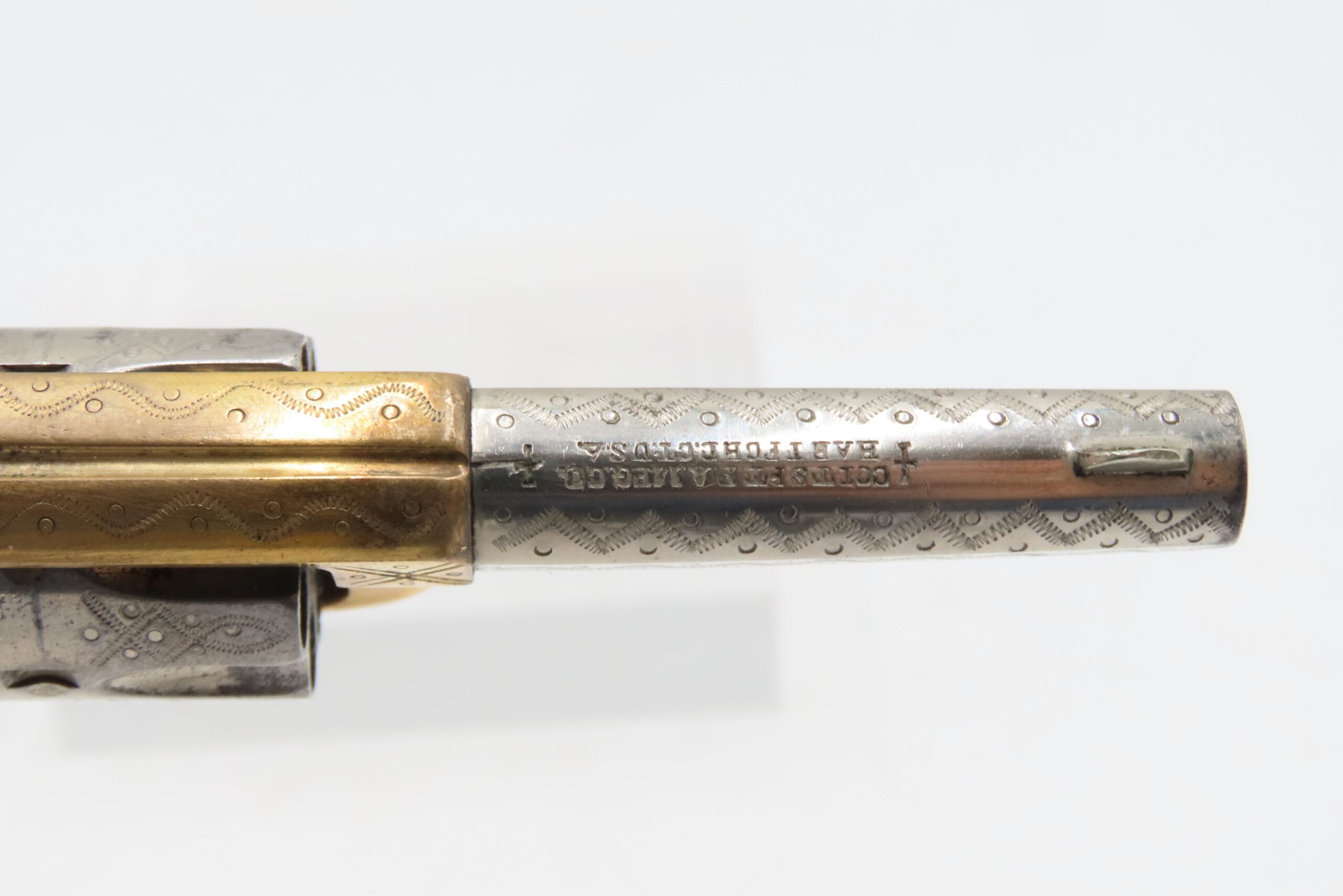 1876 FACTORY ENGRAVED Antique COLT “NEW LINE” .22 RF Revolver w