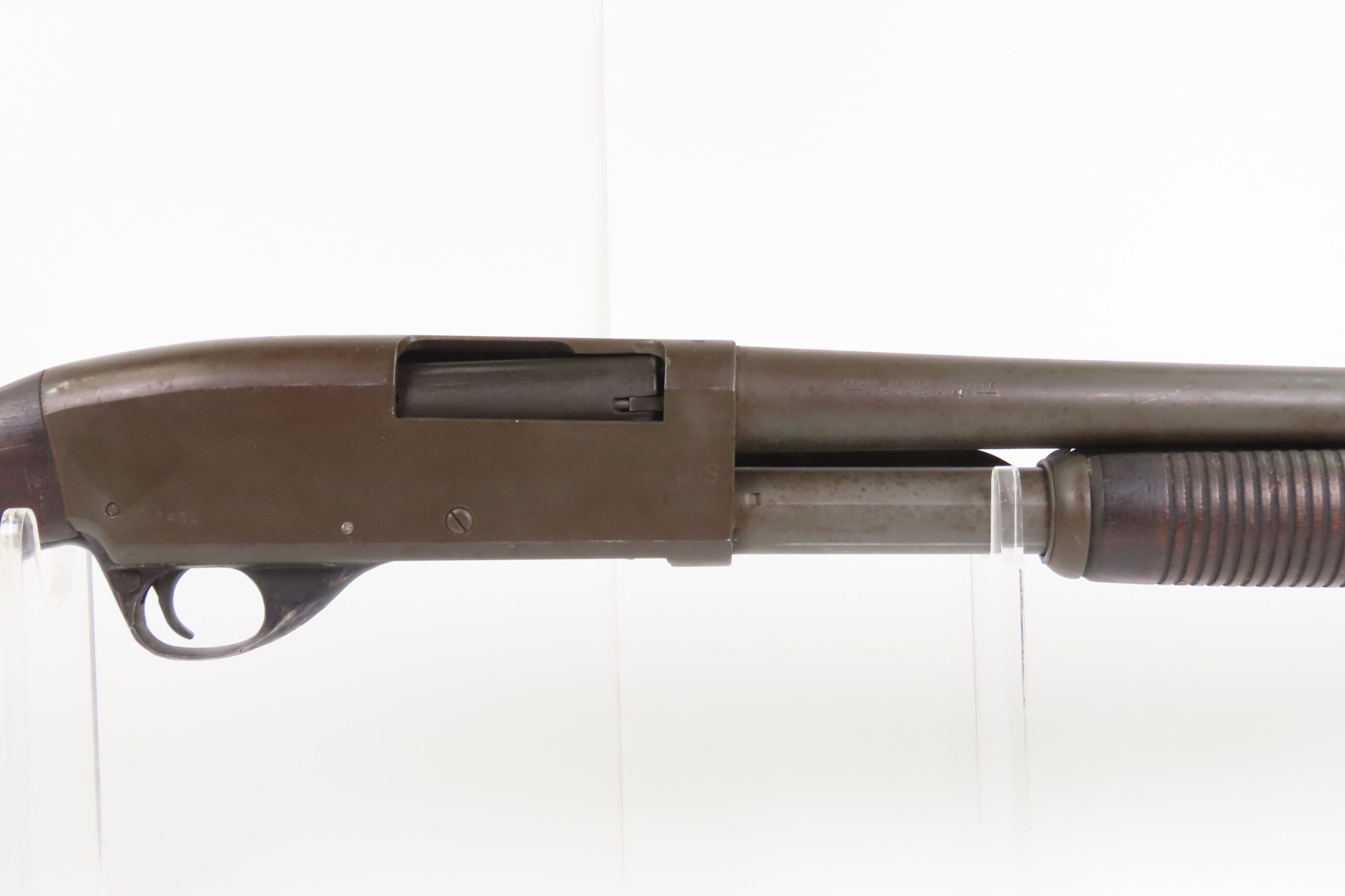 RARE U.S. Contract STEVENS M77E Slide Action C&R Slide Action RIOT Shotgun VIETNAM WAR Era U.S. Marked Military COMBAT SHOTGUN - Image 5
