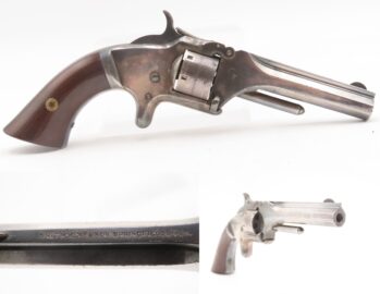 Antique CIVIL WAR Era SMITH & WESSON No. 1 .22 RF SILVER PLATED Revolver S&W’s ROLLIN WHITE “Bored Through Cylinder” Patent