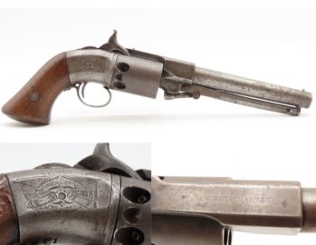 Antique SPRINGFIELD ARMS CO. Single Trigger NAVY Model PERCUSSION Revolver  SCARCE! 1 of only 125 Manufactured in 1850-51