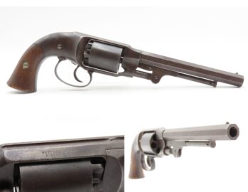 CIVIL WAR Antique Pettengill U.S. RAYMOND & ROBITAILLE .44 ARMY Revolver    U.S. Ordnance Cartouche ROGERS, SPENCER & CO.