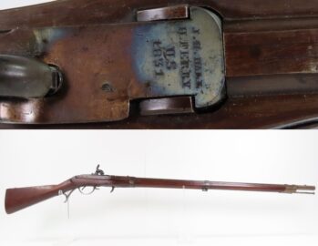 SCARCE Antique US HARPERS FERRY M1819 Hall Breech Loading CONVERSION Rifle Sharp 1831 FLINTLOCK Converted to PERCUSSION
