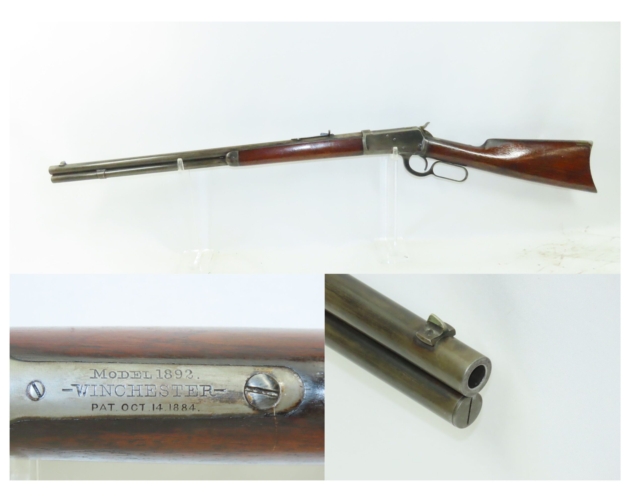 Antique WINCHESTER M1892 Lever Action .38-40 WCF REPEATING Rifle FRONTIER Pre-TURN OF THE CENTURY Repeater Made in 1896