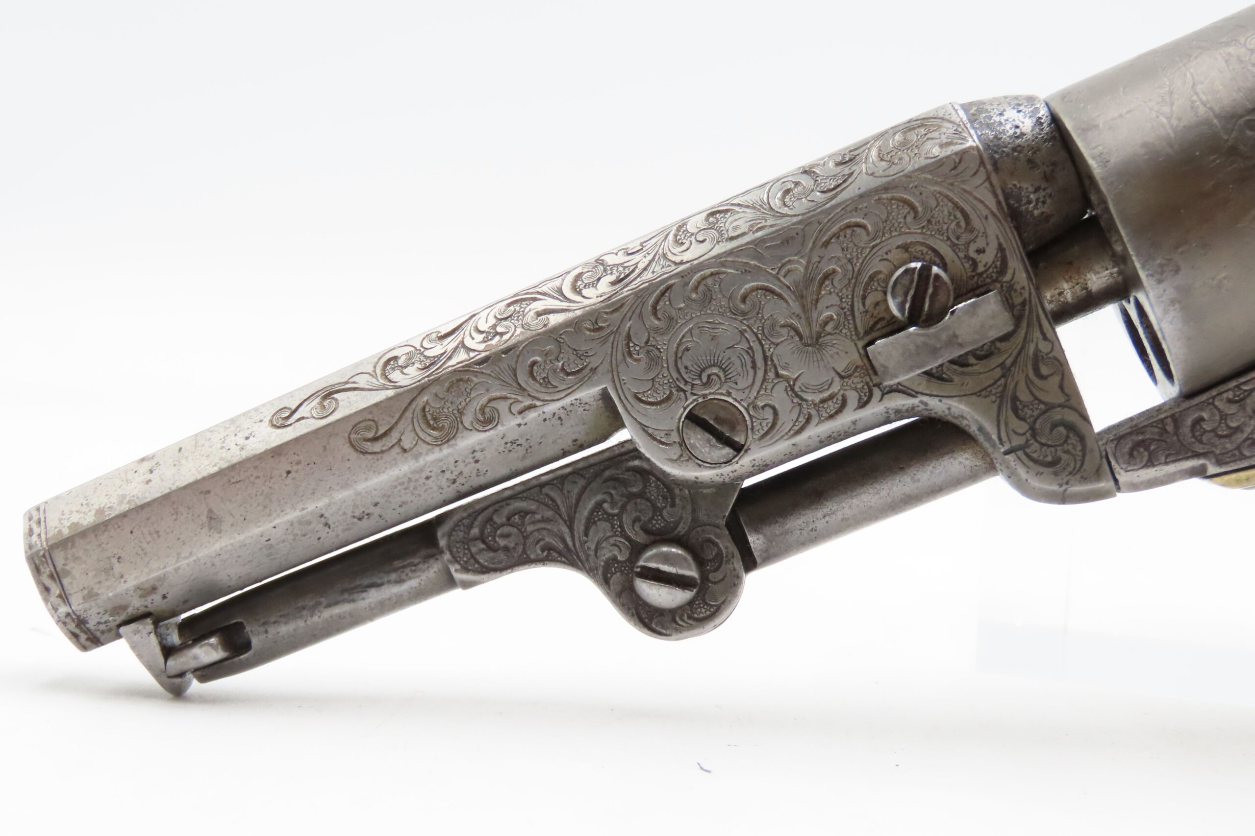 CASED 1852 GUSTAVE YOUNG Era Factory Engraved COLT M1849 Revolver CIVIL WAR Antique .31 PERCUSSION Pocket Revolver ACCESSORIES - Image 15