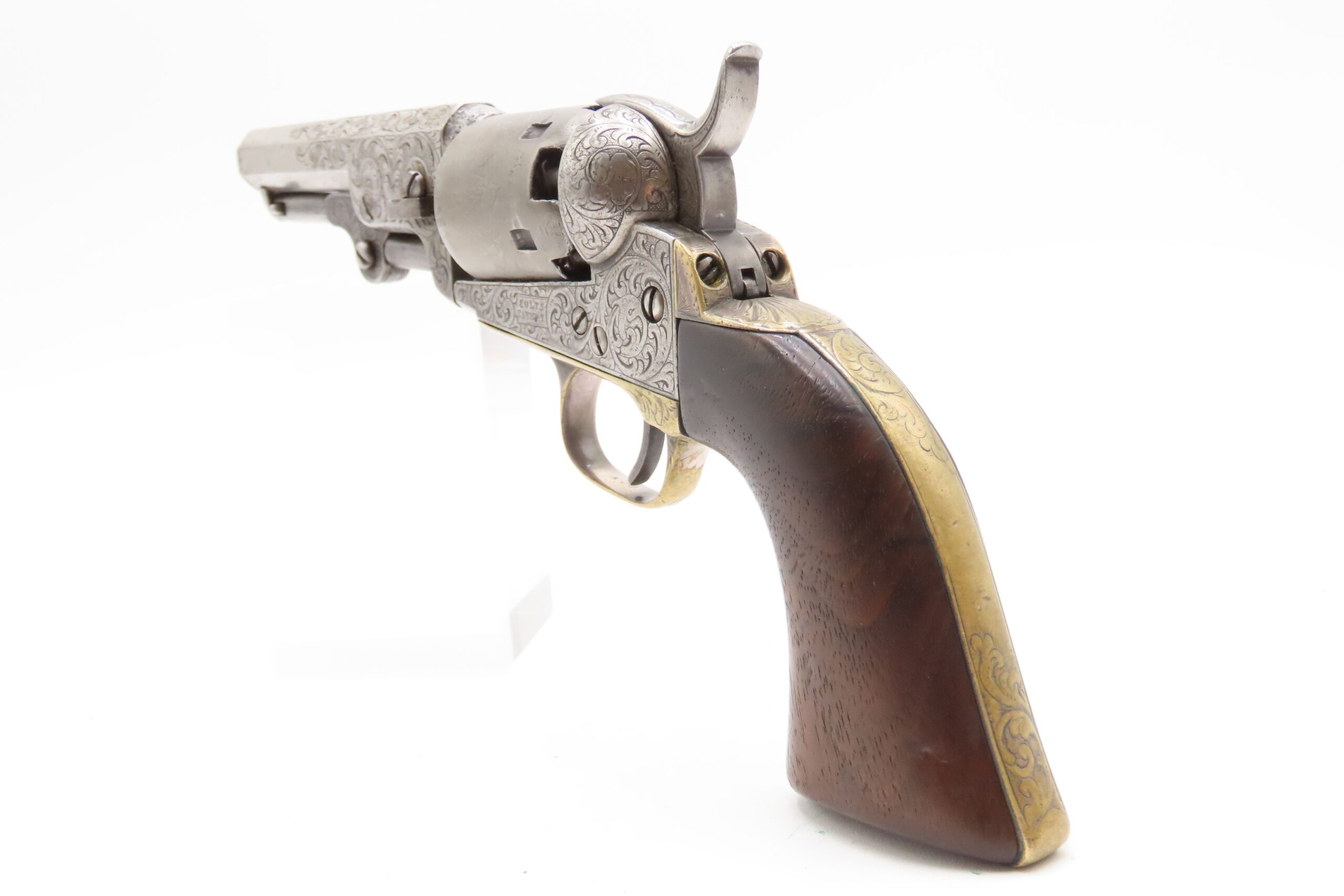 CASED 1852 GUSTAVE YOUNG Era Factory Engraved COLT M1849 Revolver CIVIL WAR Antique .31 PERCUSSION Pocket Revolver ACCESSORIES - Image 18