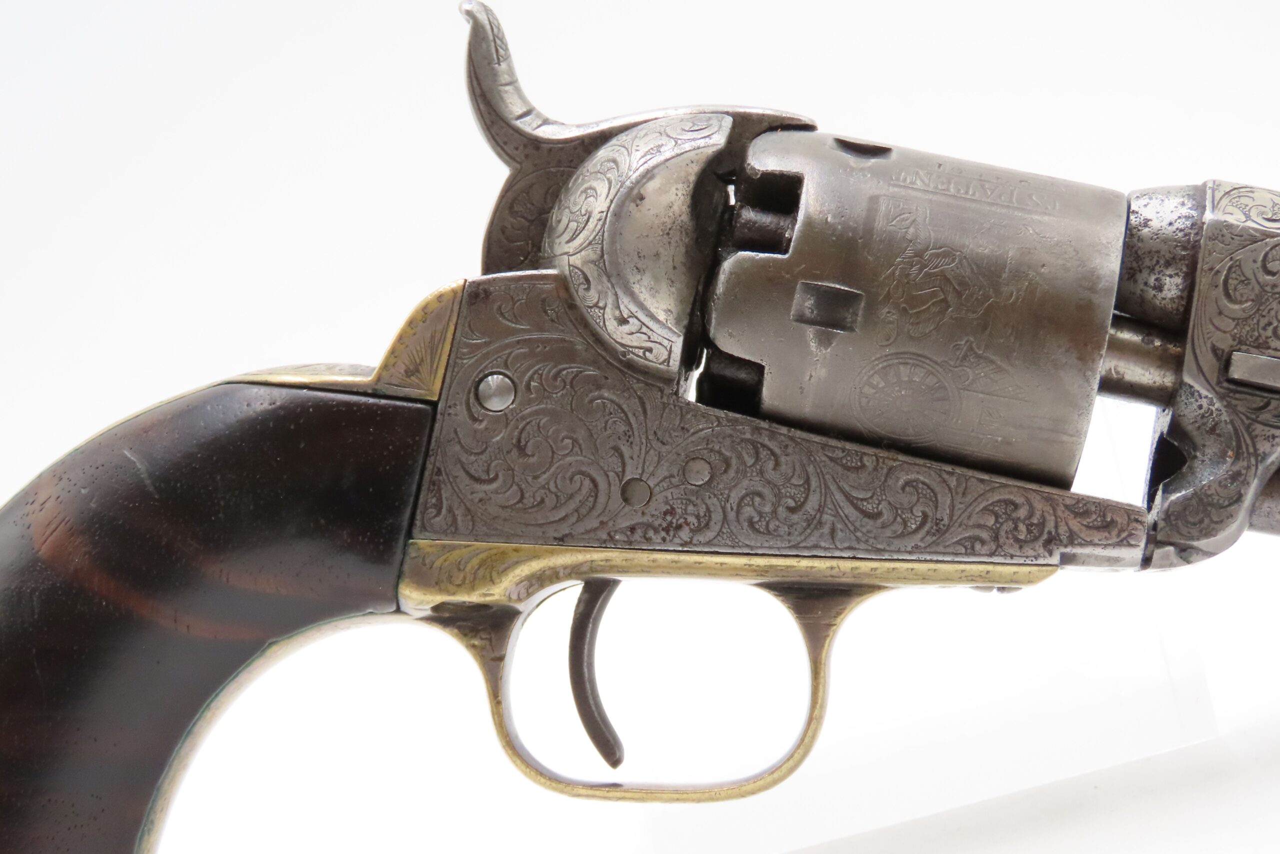 CASED 1852 GUSTAVE YOUNG Era Factory Engraved COLT M1849 Revolver CIVIL WAR Antique .31 PERCUSSION Pocket Revolver ACCESSORIES - Image 6