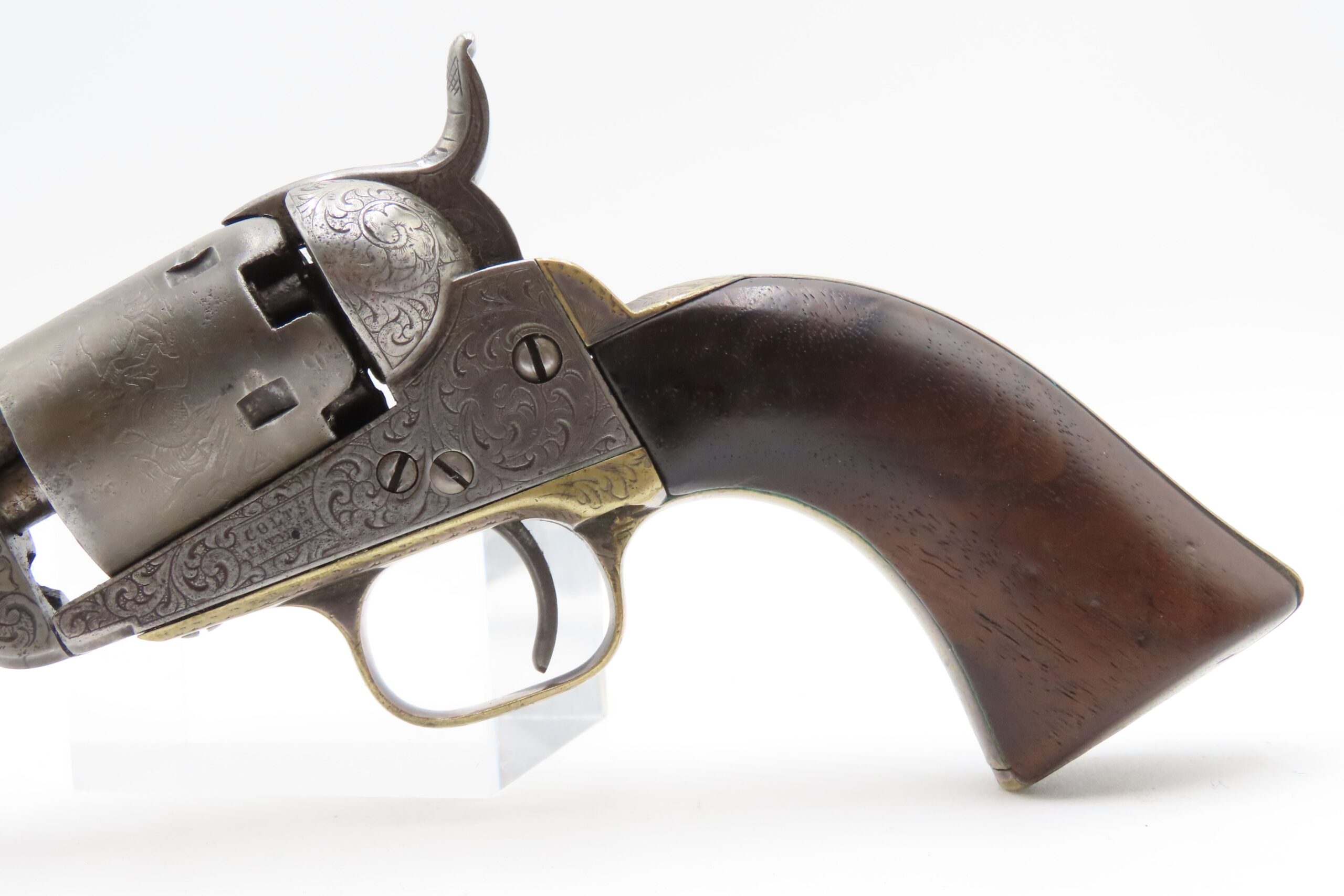 CASED 1852 GUSTAVE YOUNG Era Factory Engraved COLT M1849 Revolver CIVIL WAR Antique .31 PERCUSSION Pocket Revolver ACCESSORIES - Image 16