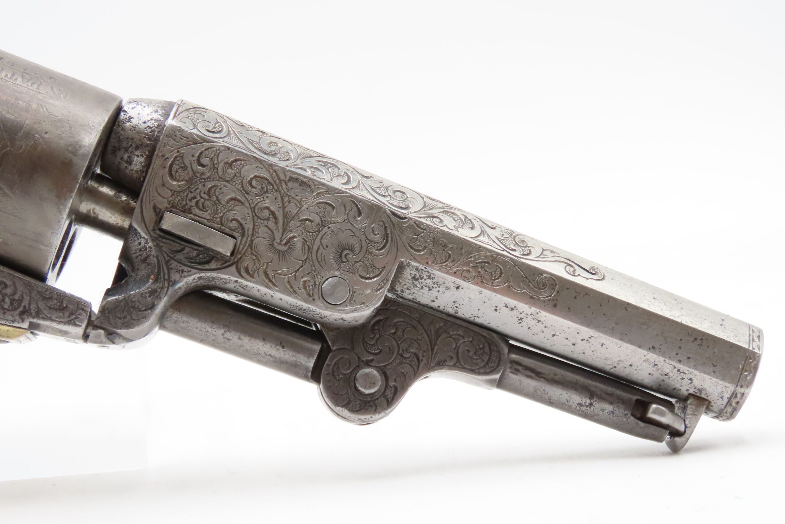 CASED 1852 GUSTAVE YOUNG Era Factory Engraved COLT M1849 Revolver CIVIL WAR Antique .31 PERCUSSION Pocket Revolver ACCESSORIES - Image 5