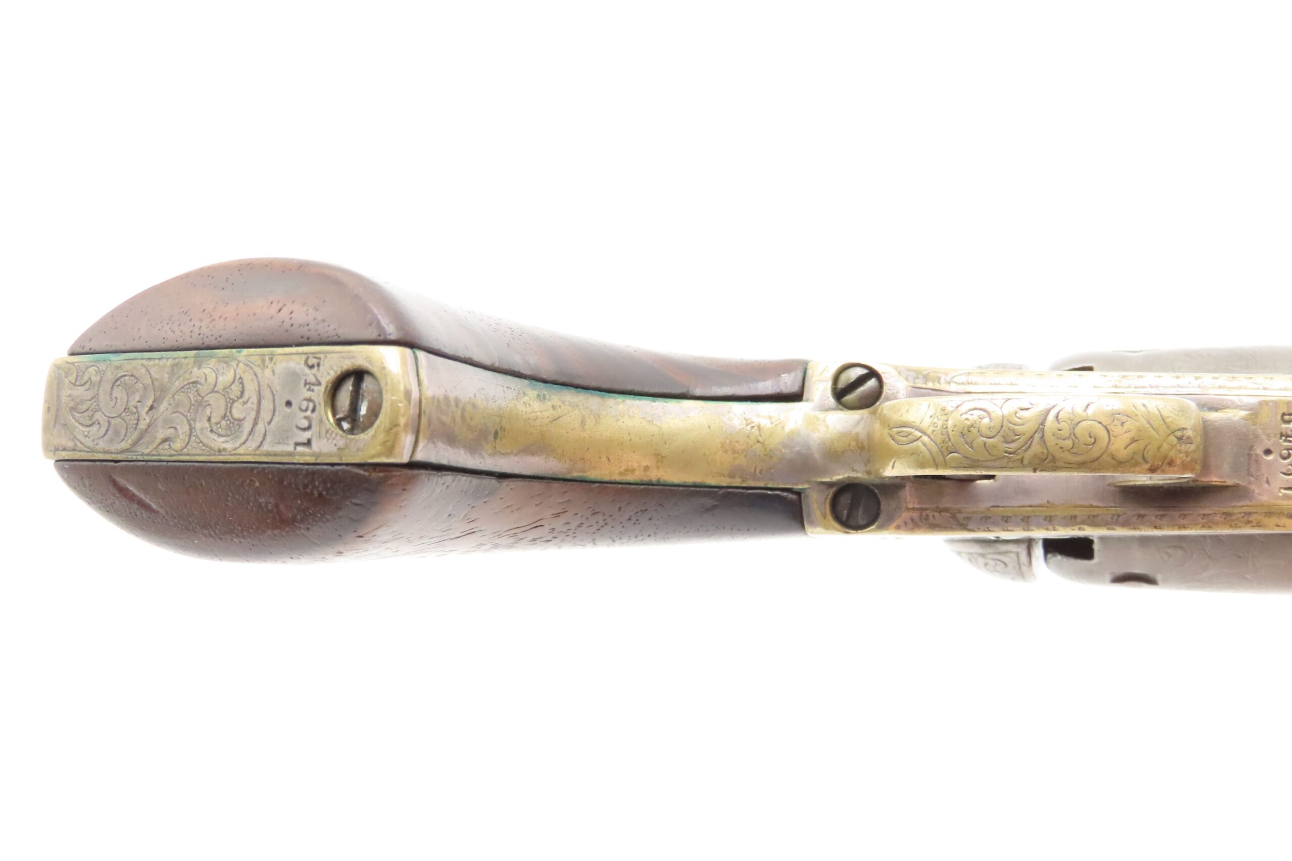 CASED 1852 GUSTAVE YOUNG Era Factory Engraved COLT M1849 Revolver CIVIL WAR Antique .31 PERCUSSION Pocket Revolver ACCESSORIES - Image 9