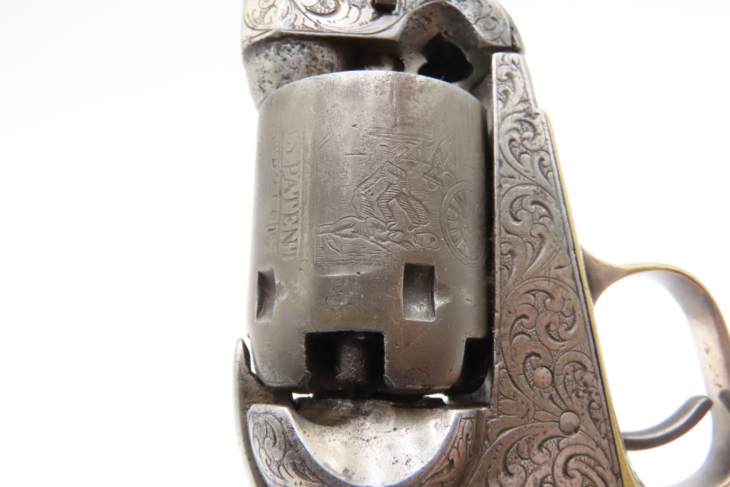 CASED 1852 GUSTAVE YOUNG Era Factory Engraved COLT M1849 Revolver CIVIL WAR Antique .31 PERCUSSION Pocket Revolver ACCESSORIES - Image 11