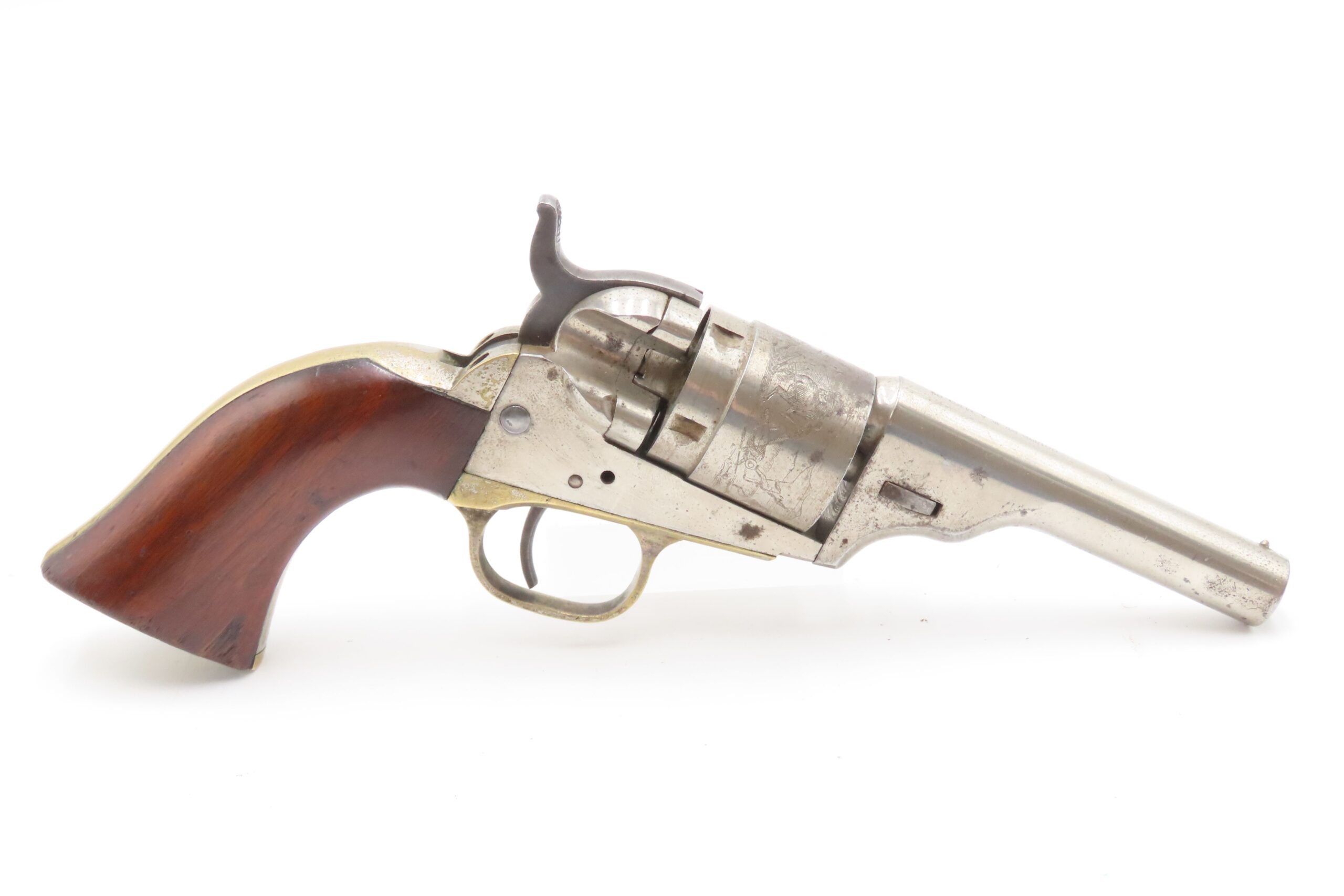 Antique COLT 3-1/2 Inch ROUND BARREL Pocket Model CARTRIDGE .38 CF Revolver 1 of 6500; Scarce CARTRIDGE CONVERSION Model - Image 3