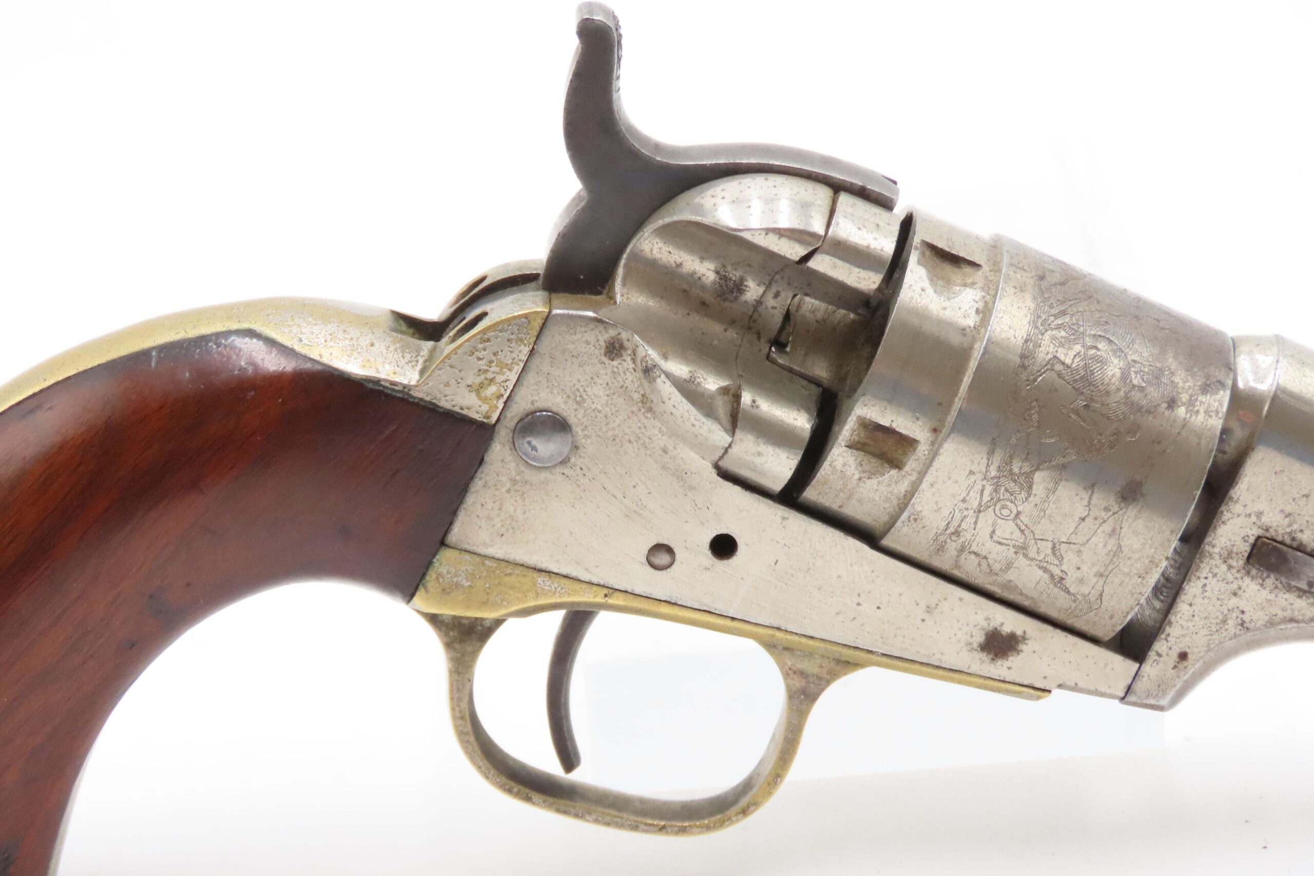 Antique COLT 3-1/2 Inch ROUND BARREL Pocket Model CARTRIDGE .38 CF Revolver 1 of 6500; Scarce CARTRIDGE CONVERSION Model - Image 5
