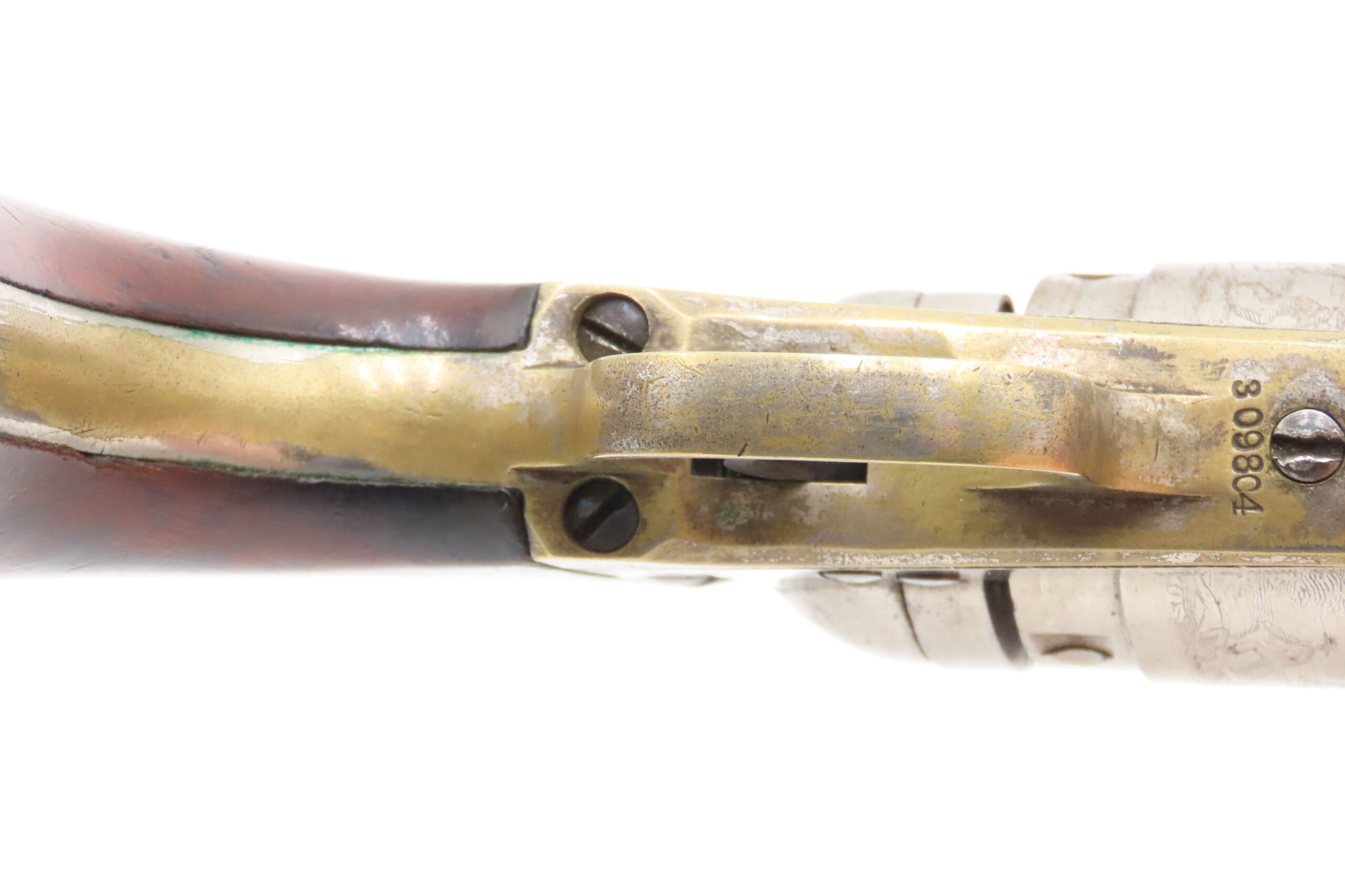 Antique COLT 3-1/2 Inch ROUND BARREL Pocket Model CARTRIDGE .38 CF Revolver 1 of 6500; Scarce CARTRIDGE CONVERSION Model - Image 9